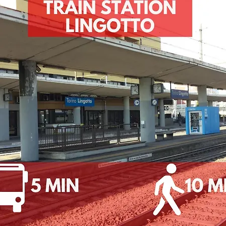 Appartamento 5 Min Stazione Lingotto - Piccolo Diamante Voli *
